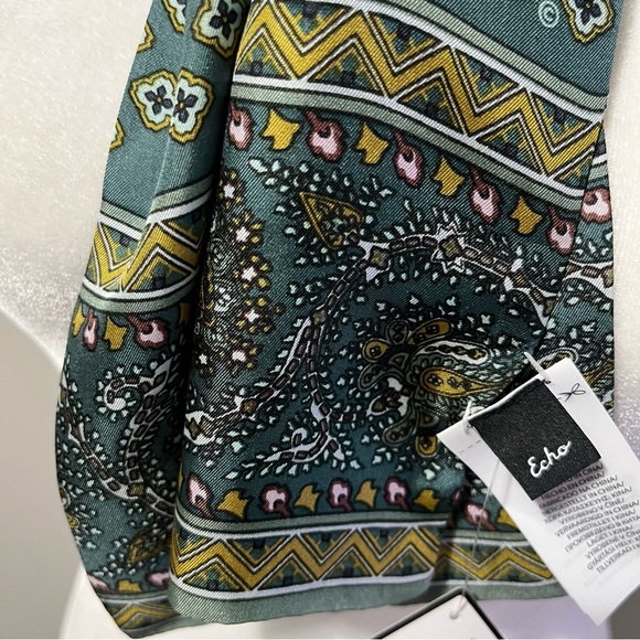 Echo Vintage Collection Pattern Silk Scarf - Picture 6 of 9